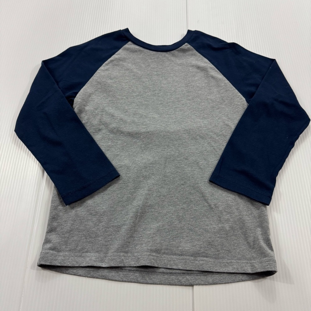 JK98. Garanimals Long Sleeve Raglan Tee - Gray and Navy (8)